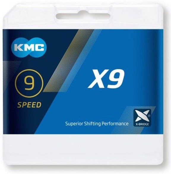 Køb KMC X9 9 speed 114 links Cykelkæde